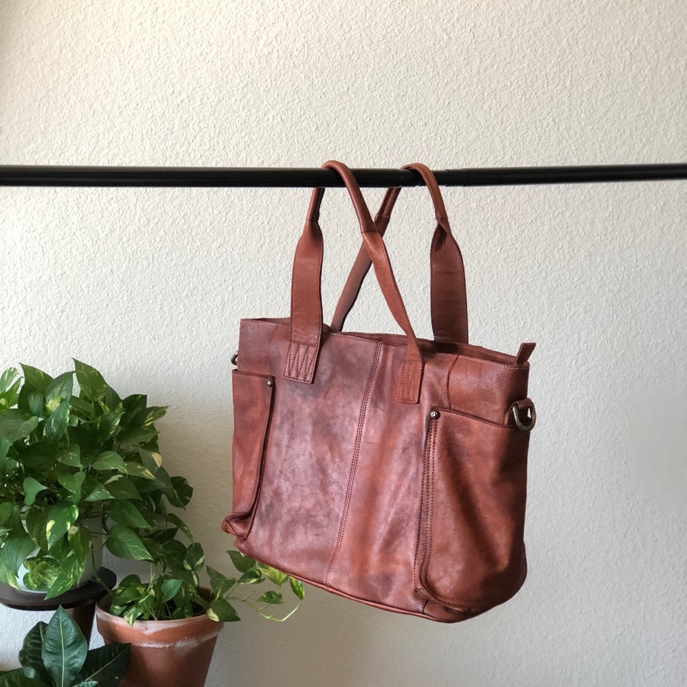 LJS brand - genuine leather bag - Gabby Tote